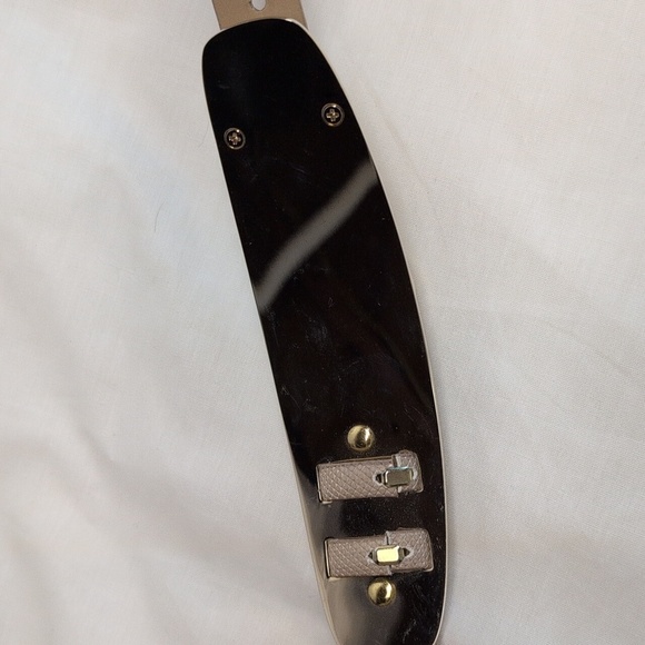 Per Se Elegant Gold buckle leather belt Size M  NWOT - Picture 5 of 9